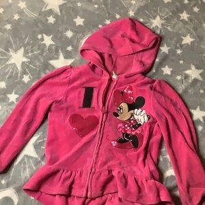 Pink hooded Mini Mouse jacket